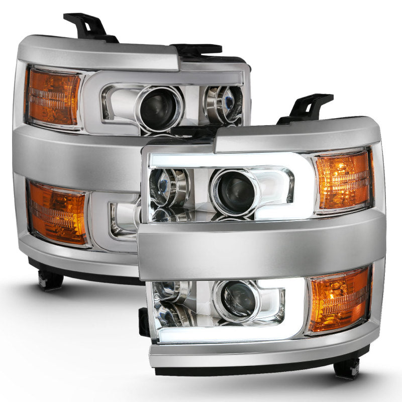 ANZO 2015-2019 Chevrolet Silverado 2500 HD LED Projector Headlights