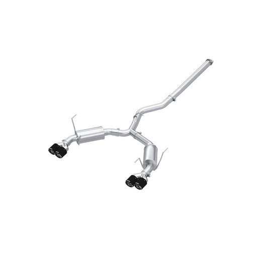 MBRP WRX 3in Cat-Back Quad Carbon Fiber Tips Street Profile Exhaust