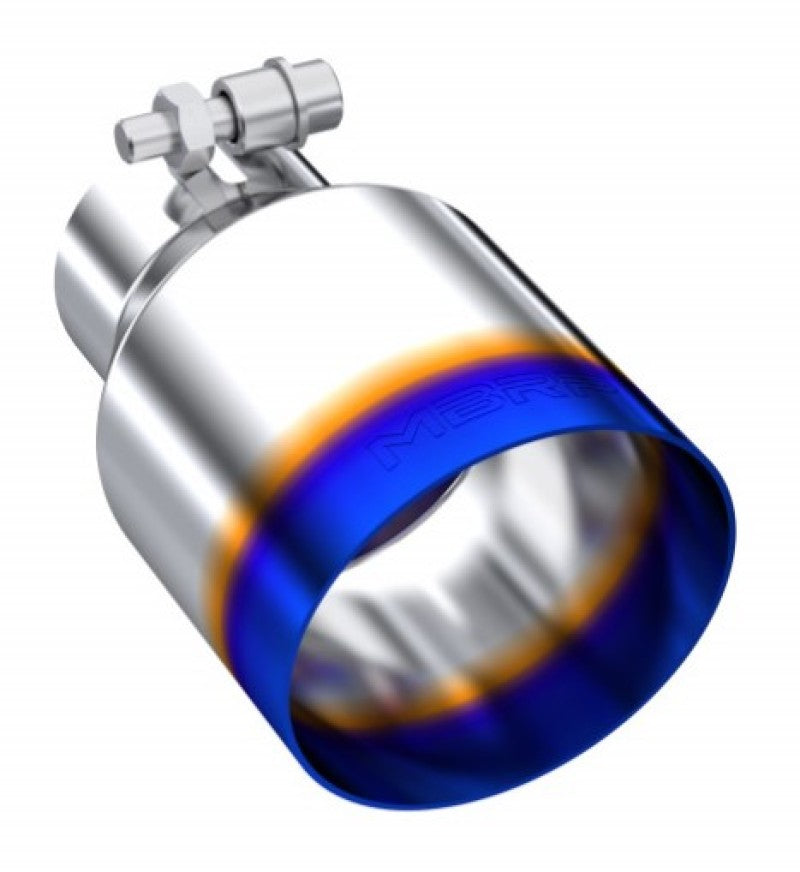 MBRP Burnt End Tip 2.5 ID 4 ID Out 6.5 length Single-Wall Angle Cut T304