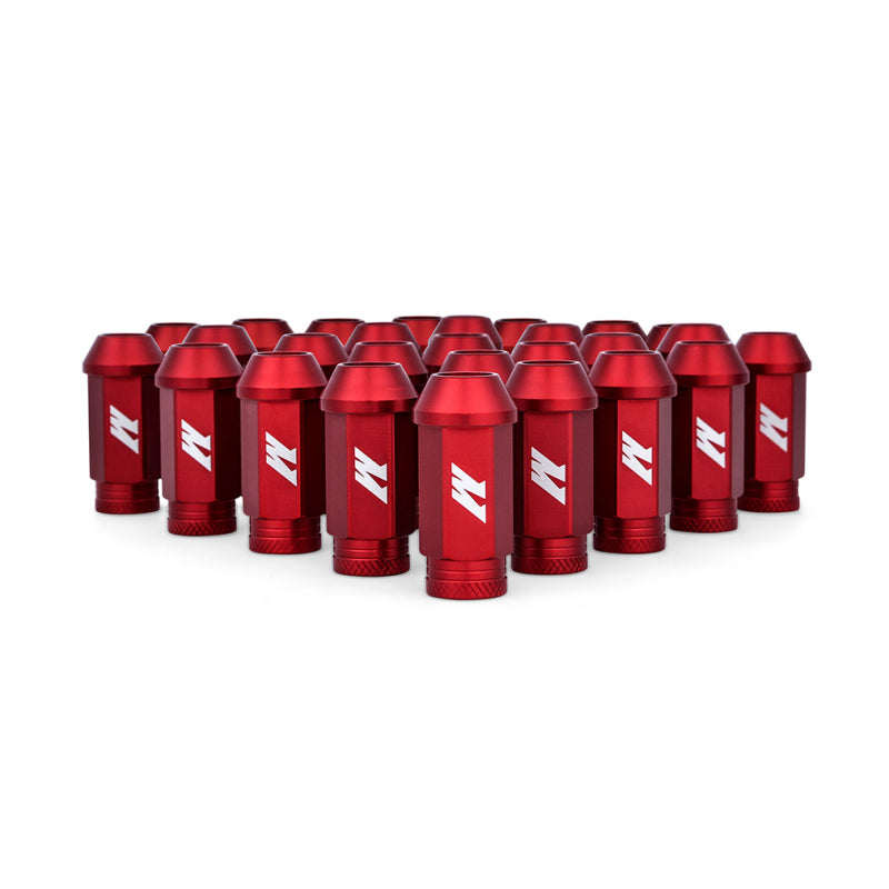 Mishimoto Aluminum Locking Lug Nuts M12x1.5 27pc Set Red - #MMLG-15-27LRD