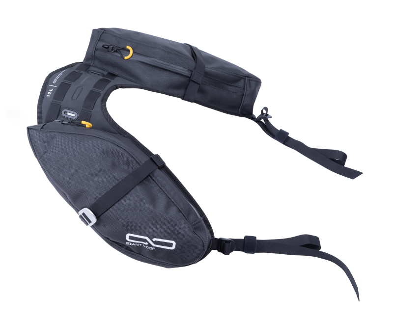 Giant Loop MSB25-Z-B MoJavi Saddlebag Zip Black Motorcycle