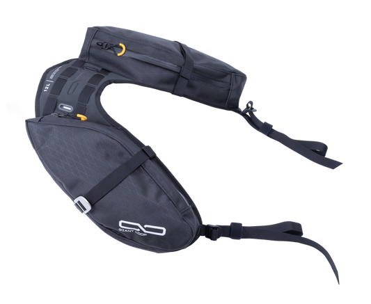 Giant Loop MSB25-Z-B MoJavi Saddlebag Zip Black Motorcycle