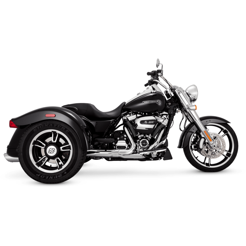 Vance & Hines 16796 Twin Slash Slip-Ons Chrome for 2017-2025 Harley-Davidson Touring/Trike