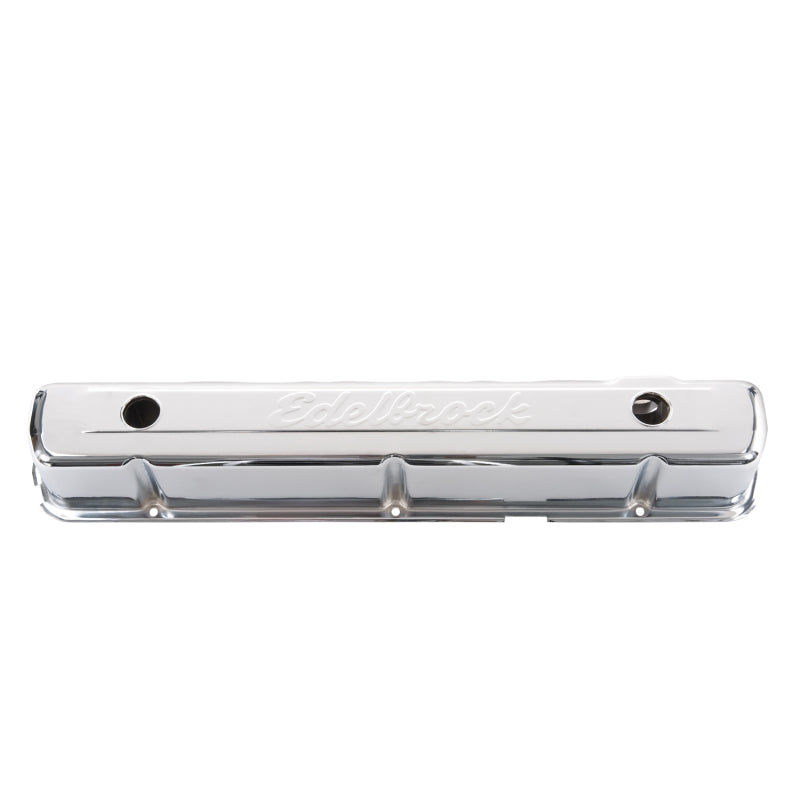 Edelbrock 4477 Valve Cover Signature Series Chevrolet 1962-2001 194-292 CI Inline 6 Chrome