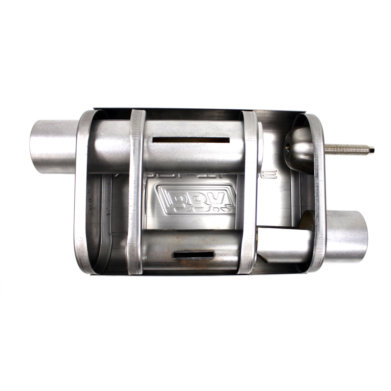 BBK Performance 31025 VariTune Adjustable Performance Muffler 2-3/4 in Offset / Offset, Stainless Steel, Universal Fit