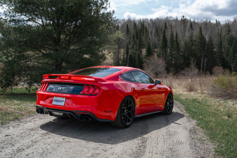 MBRP Ford Mustang GT 5L T304 3in Cat-Back with 4in Quad Carbon Fiber Tips