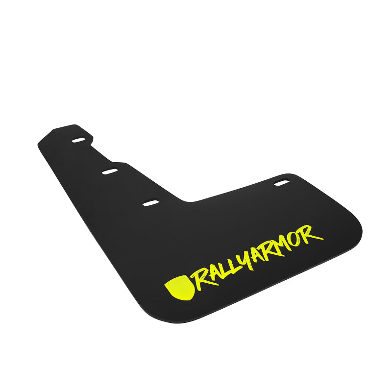 Rally Armor UR Mud Flaps - 2015-2021 Subaru WRX / WRX STI - Black/Green Logo - #MF32-UR-BLK/CGN-X
