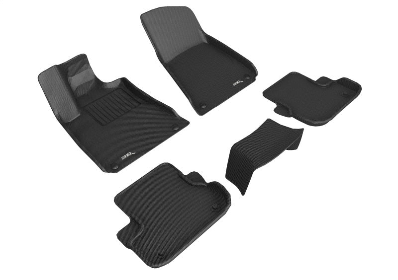 3D MAXpider Kagu Front & Rear Floor Mats for 2013-2018 Maserati Ghibli