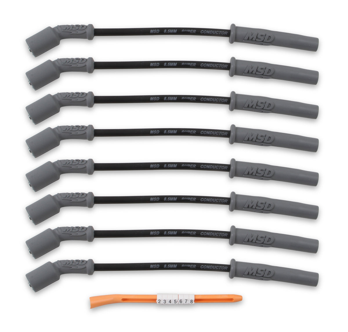 MSD 32823 Super Conductor Spark Plug Wire Set - 99-13 GM Truck & SUV - Black