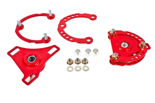 BMR 2015-2026 S550 Mustang Caster Camber Plates - Red