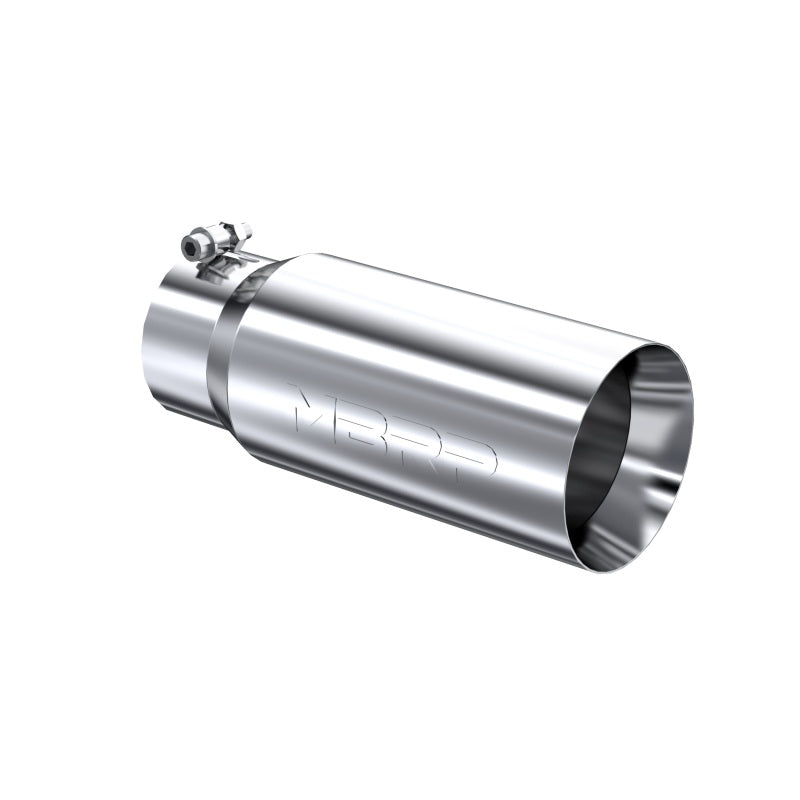 MBRP T5049 Exhaust Tip - 5" OD Dual Wall Straight 4" inlet 12" length | T304 Stainless