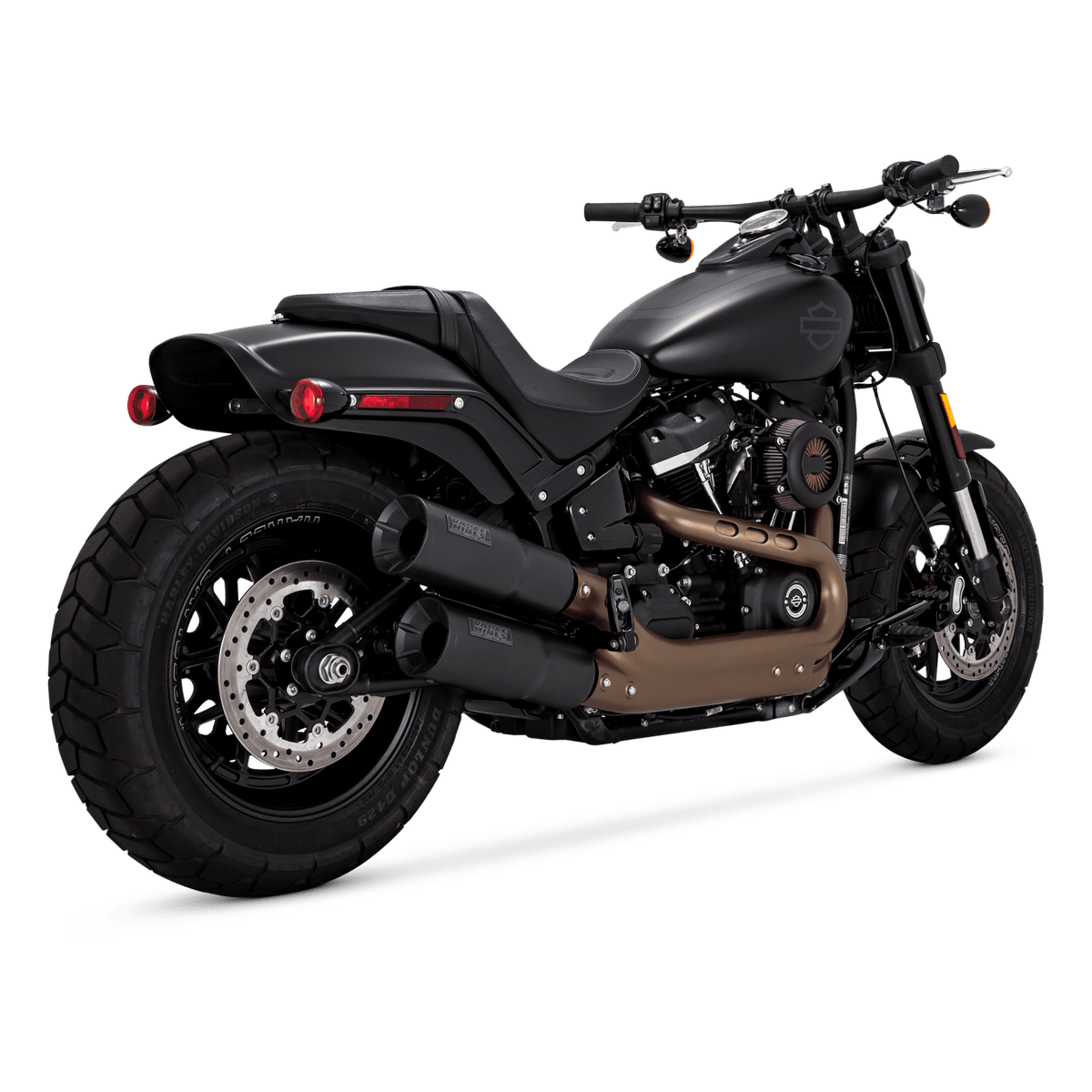 Vance & Hines 46547 Hi-Output Slip-Ons Black for 2018-2024 Harley-Davidson Softail