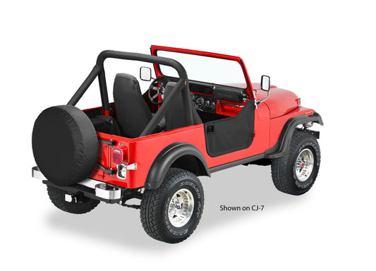 Bestop 64-84 Land Cruiser Lower Fabric Doors (Black Crush)