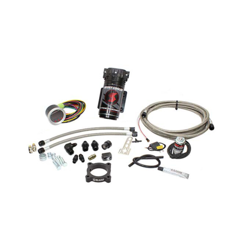 Snow Performance SNO-2135-BRD-T for 13-18 Ford Focus ST Stage 2 Boost Cooler Water Inj Kit (SS Braided Line/4AN) w/o Tank