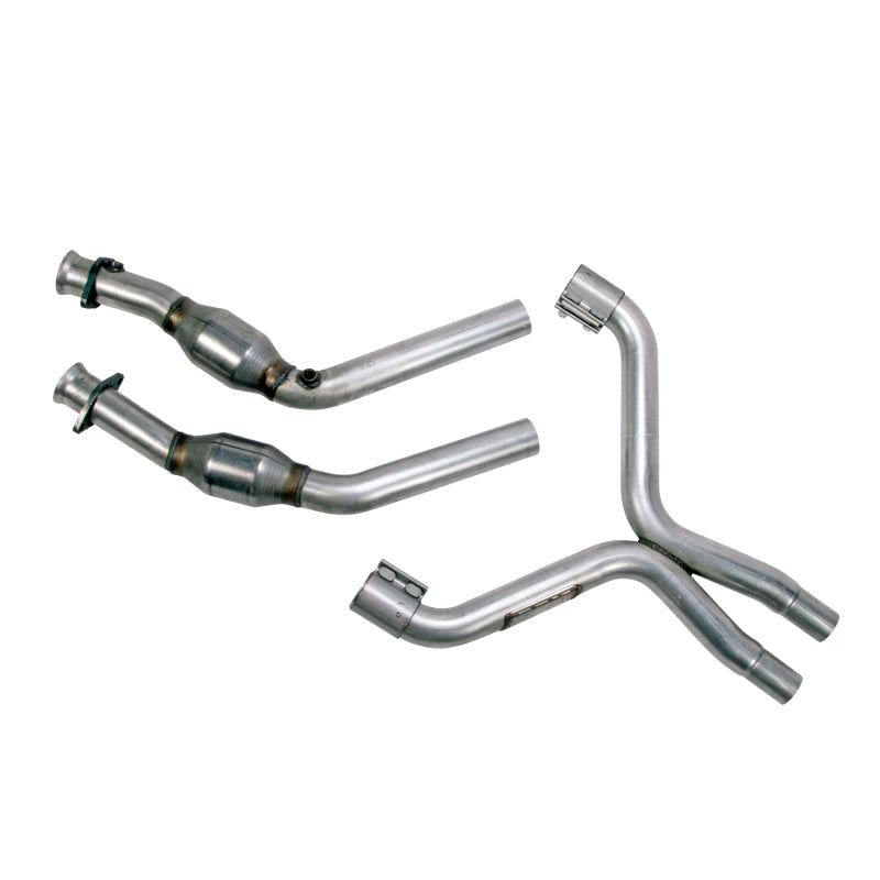 BBK Performance 1814 High Flow X-Pipe with Catalytic Converters (2-1/2 in) for 2011-2014 Ford Mustang V6 3.7L
