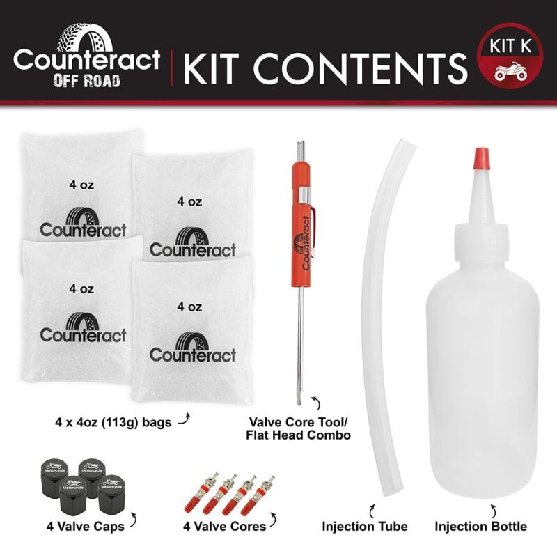 Counteract KIT K ATV/UTV Balancing Bead DIY Kit (4) 4oz Bags
