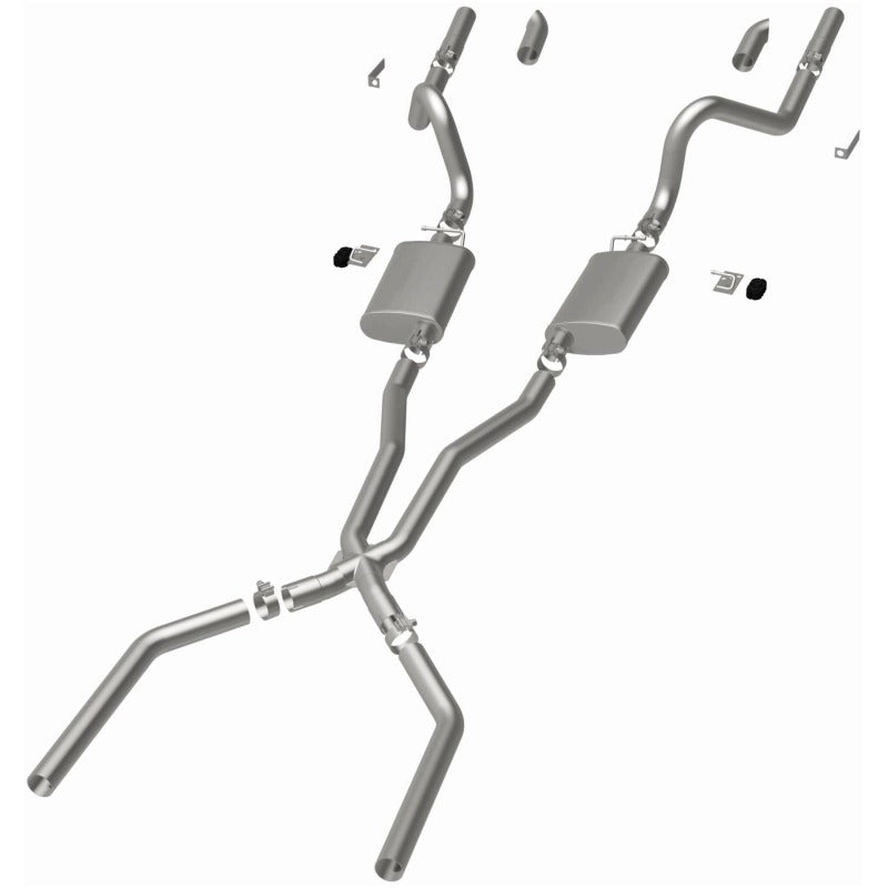MagnaFlow 15816 SYS Cat-Back 67-70 Mustang 2.50inch w/Tru-X - #15816