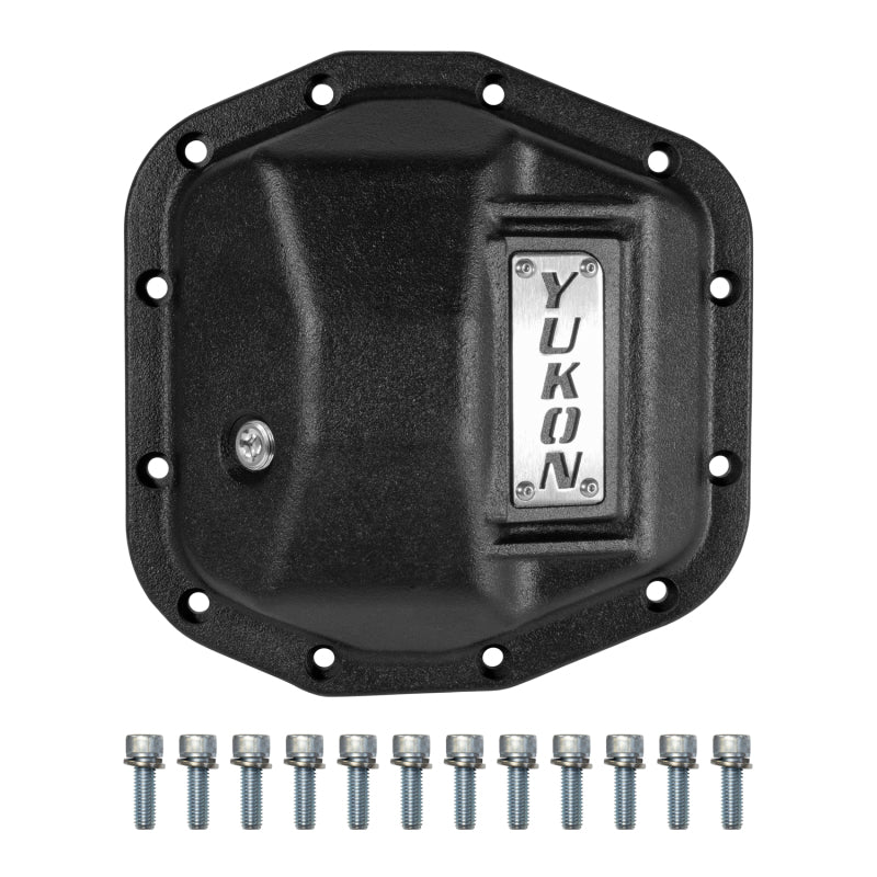 Yukon Gear & Axle YHCC-D44JL-FRONT Hardcore Front Nodular Iron Cover for Jeep Wrangler JL Dana 44/210mm