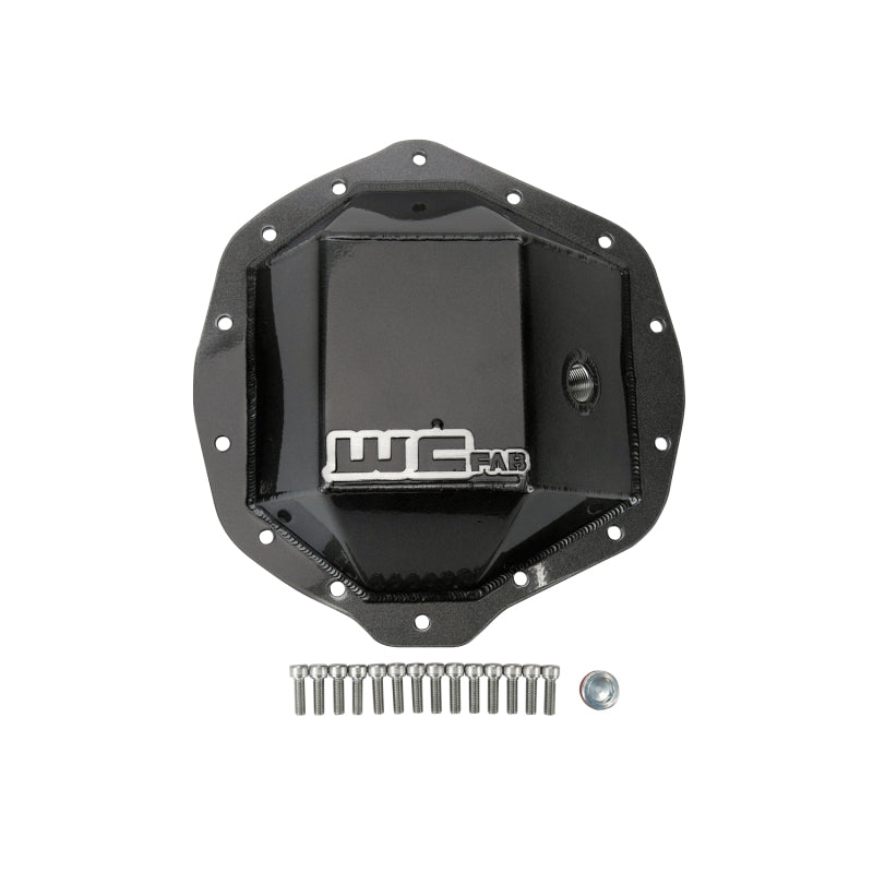 Wehrli Custom Fabrication WCF100113-GB 11.5in AAM Rear Differential Cover Gloss Black for Chevrolet / GMC Duramax and Dodge / Ram Cummins