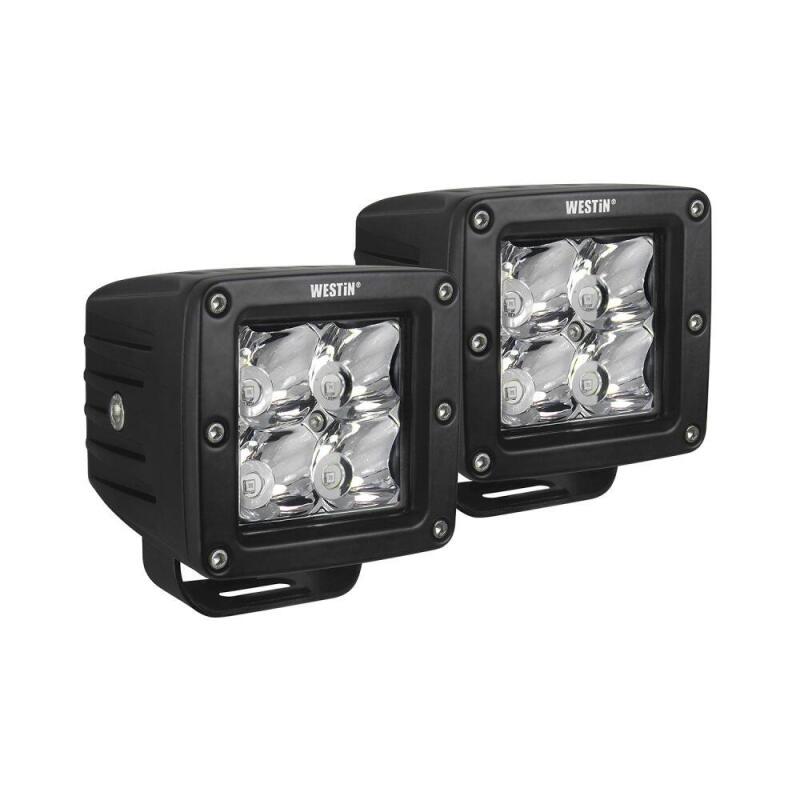 Westin 09-12200B-PR Compact LED 5W 3.2 inch x 3 inch (Set of 2) Black
