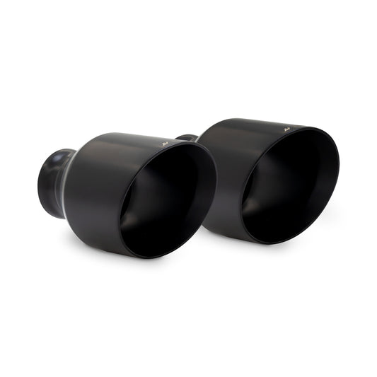 Mishimoto 15-23 Dodge Charger/Challenger Muffler Tip Pair - 5in - Black - #MMEXH-TIP-MOPARBK