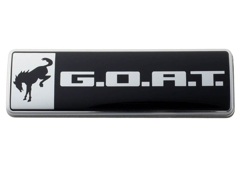 Ford Racing for Bronco/Bronco Sport G.O.A.T Badge - Black/Chrome