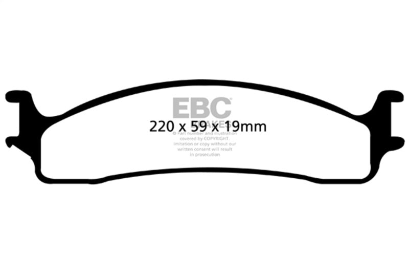 EBC 06-11 Dodge Ram 1500 Mega Cab 2WD Extra Duty Front Brake Pads ED91650