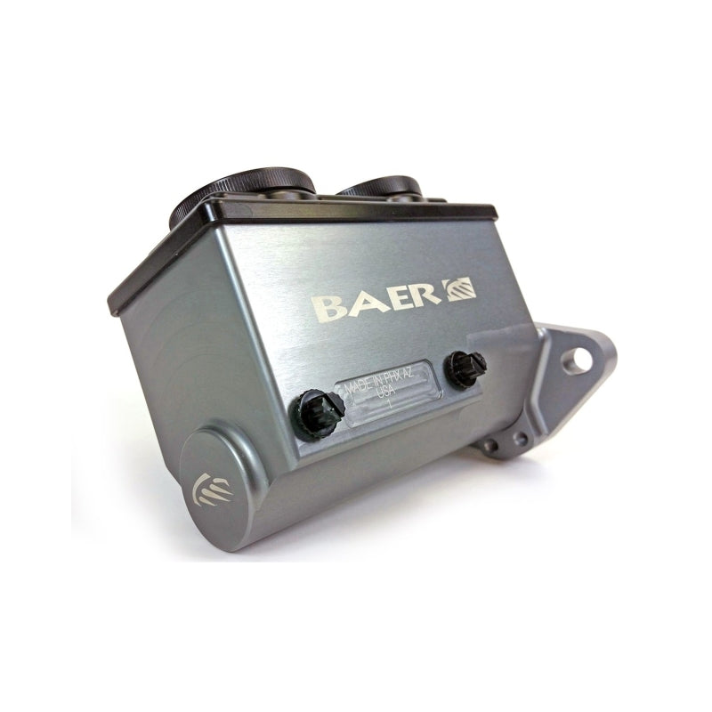 Baer Brakes GM/Ford 15/16in Bore Remaster 2-Bolt Left Port Master Cylinder Assembly - Gray