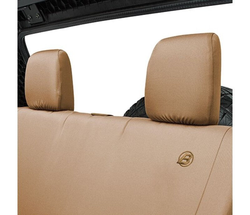 Bestop 08-12 Jeep Wrangler JK 4-Door Rear Seat Covers (Tan)