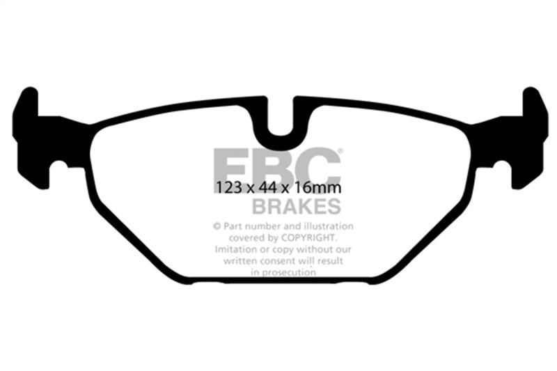 EBC 99-01 Saab 9-5 2.3 Turbo (Aero) Yellowstuff Rear Brake Pads DP41405R