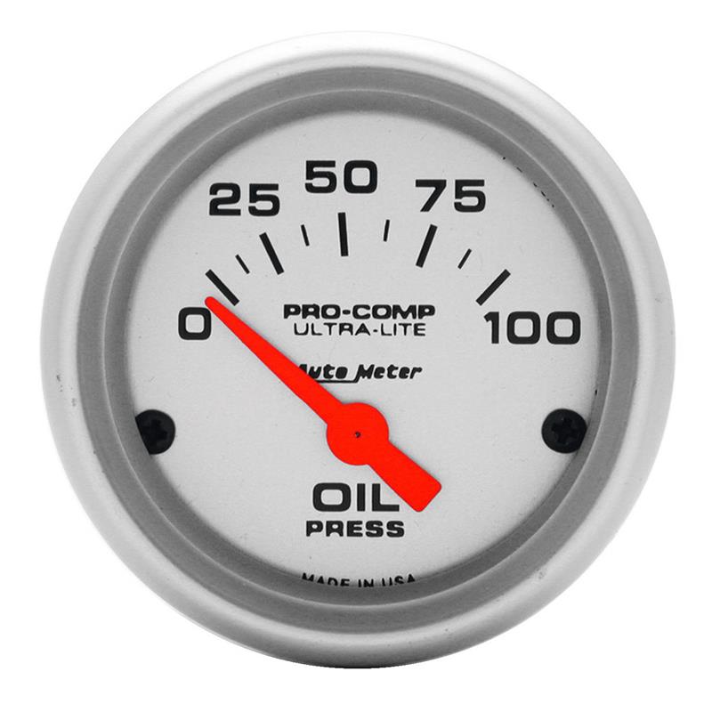 AutoMeter 4327 Ultra-Lite 52mm 0-100 PSI Electronic Oil Pressure Gauge