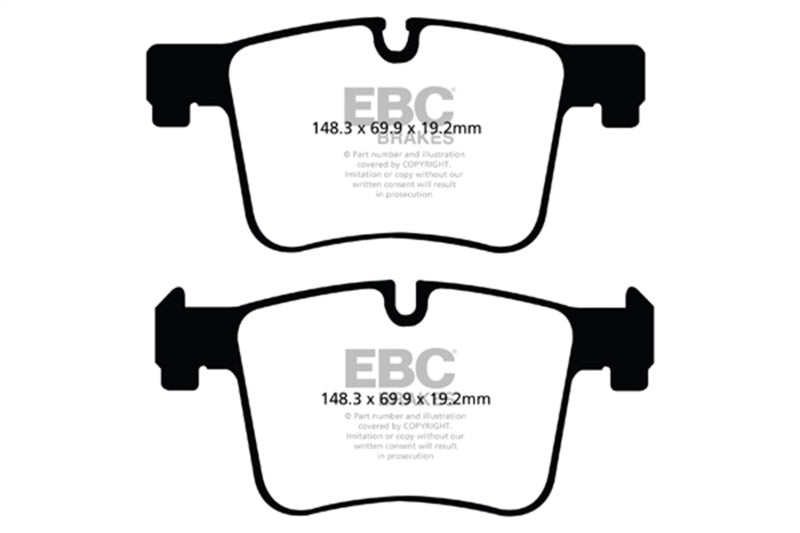 EBC 11+ BMW X3 2.0 Turbo (F25) Greenstuff Front Brake Pads DP62105