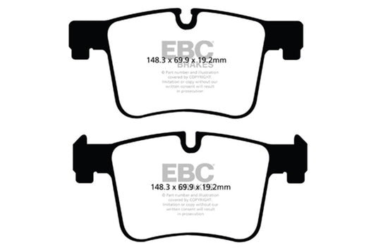 EBC 11+ BMW X3 2.0 Turbo (F25) Greenstuff Front Brake Pads DP62105