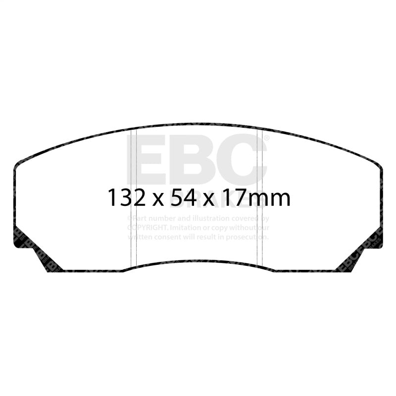 EBC 90-00 Aston Martin Vantage 5.3 (Twin Supercharged)(AP) Yellowstuff Front Brake Pads DP4002R