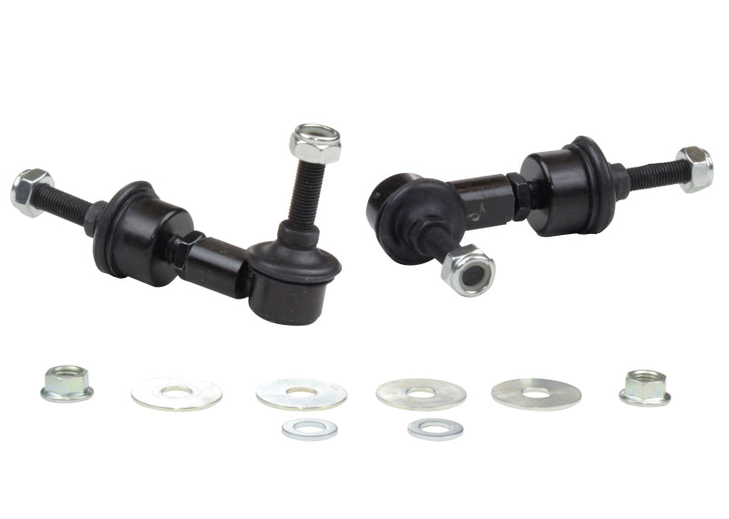 Whiteline KLC157 Rear Sway Bar Link Kit Heavy Duty Adjustable Steel Ball for 2004-2013 Mazda 3, 2004-2013 Volvo C70, 2004-2012 Volvo S40 and More