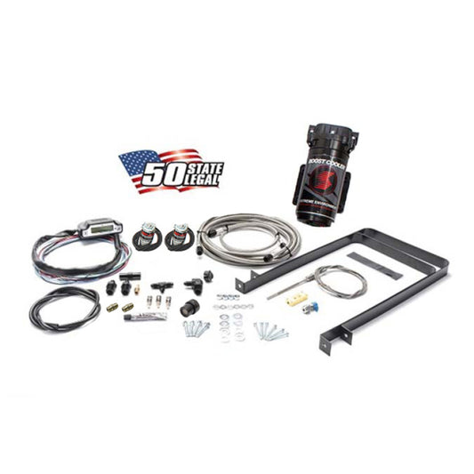 Snow Performance SNO-50100-BRD-T Universal Stage 3 Boost Cooler Water Inj. Kit TD (SS Braided Line/4AN Fittings) without Tank