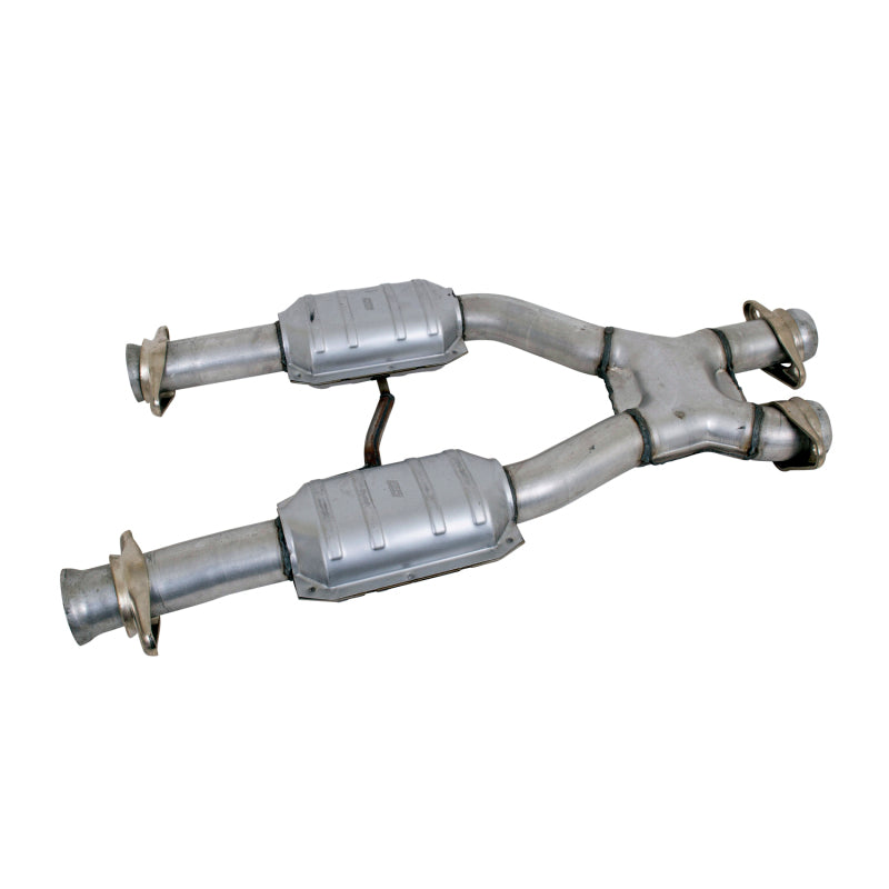 BBK Performance 1659 Short Mid X-Pipe with Catalytic Converters (2-1/2 in) for 1979-1993 Ford Mustang (5.0L) with BBK Long Tube Headers
