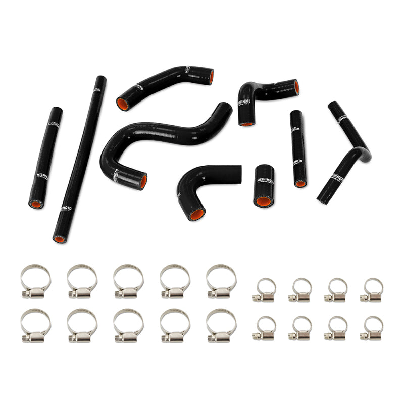 Mishimoto 96-02 Toyota 4Runner 3.4L (w/ Rear Heater) Silicone Heater Hose Kit - Black - #MMHOSE-4RUN34-96HHRBK