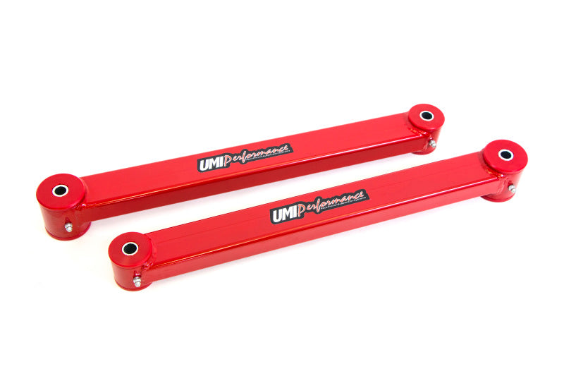 UMI Performance 1035-R Boxed Lower Control Arms Red for 2005-2014 Ford Mustang