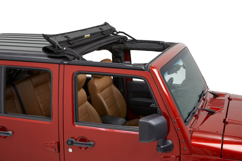 Bestop 07-18 for Jeep Wrangler JK Sunrider For Hardtop (Premium Black Twill