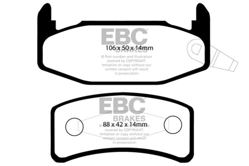 EBC 88-90 Buick Regal 2.8 Greenstuff Rear Brake Pads DP2978