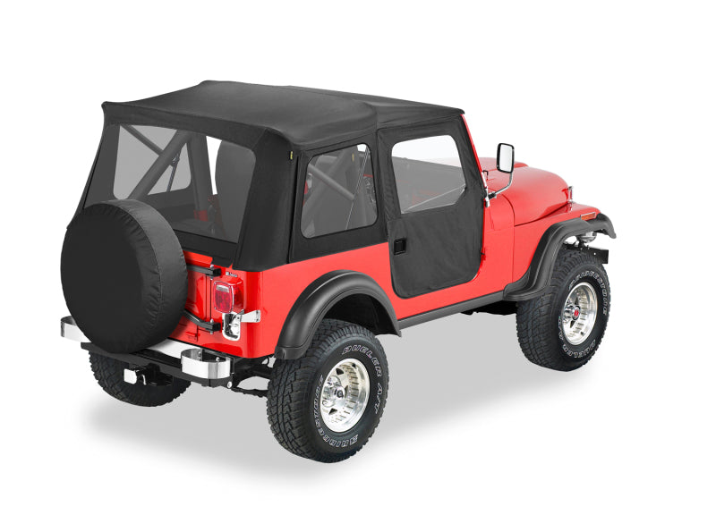 Bestop 55-75 Jeep Cj5 / 52-62 M38A1 Supertop Classic (Black Denim Clear Windows)