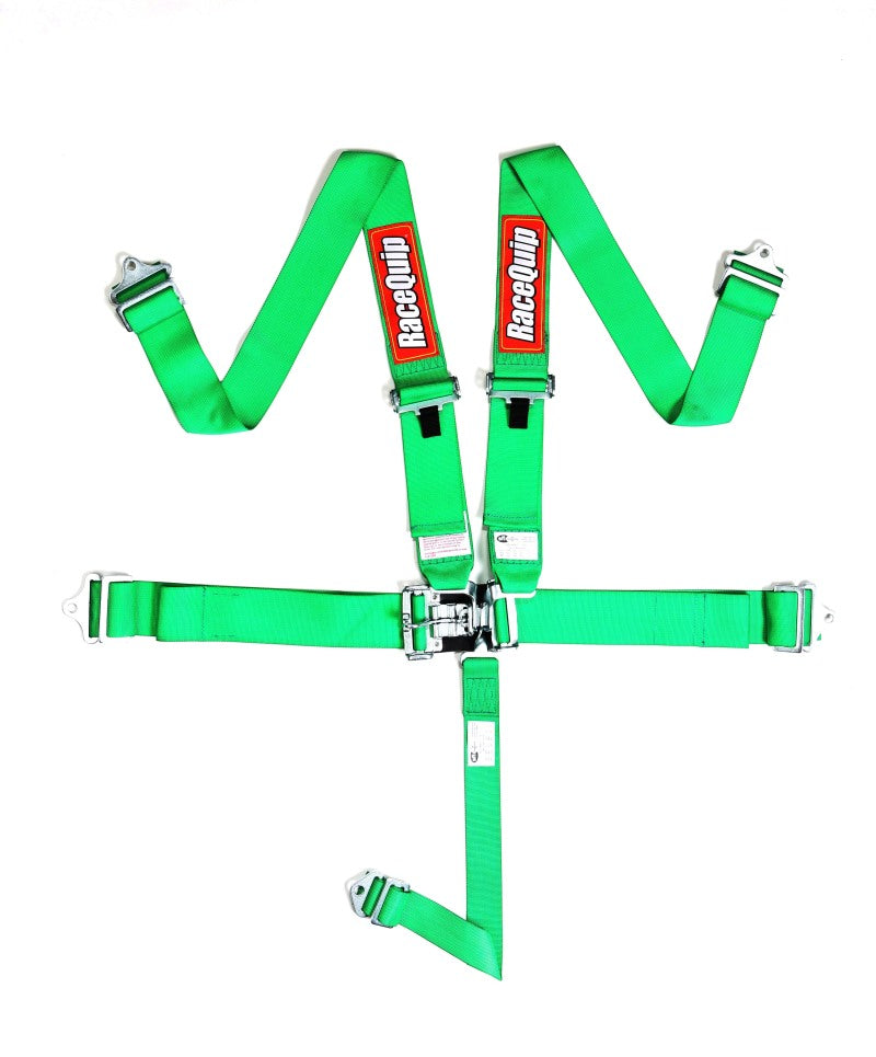 RaceQuip 711071 Green Latch & Link 5-Point Seat Belt