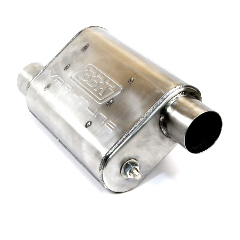 BBK Performance 31025 VariTune Adjustable Performance Muffler 2-3/4 in Offset / Offset, Stainless Steel, Universal Fit