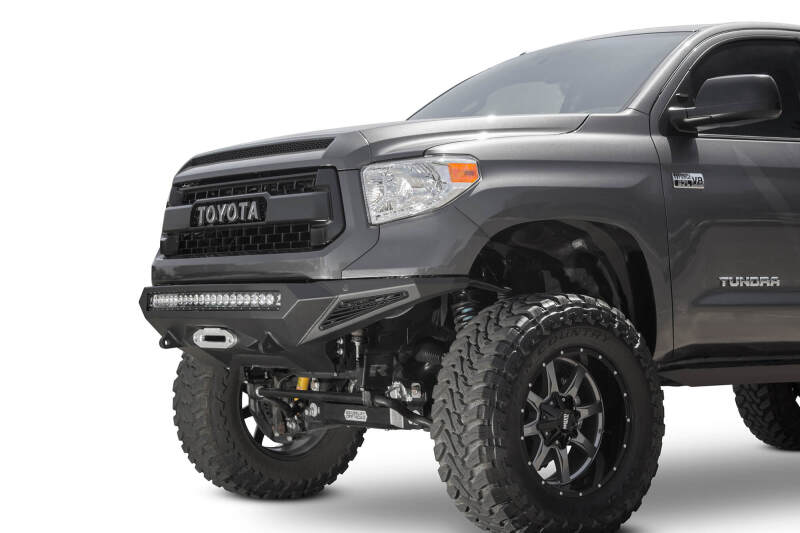 Addictive Desert Designs for 2014+ Toyota Tundra Stealth Fighter Front Bumper w/Winch Mount & Sensors