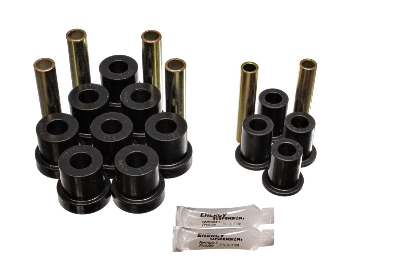 Energy Suspension for GM 4Wd Front Spring & Shackle Bushing - Black 3.2130G