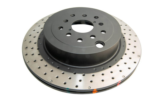 DBA 04-17 Subaru WRX STi Rear Cross Drilled/Dimpled 4000 XD Series Rotor