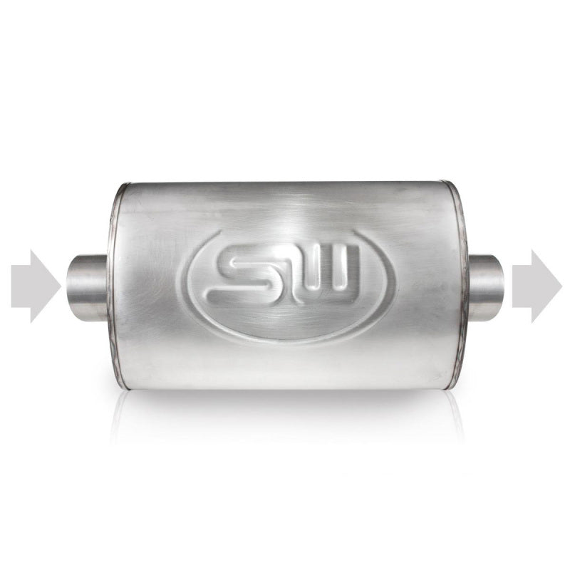 Stainless Works for 2.25in ID CENTER INLET/ 2.25in OD CENTER OUTLET 5inX9in