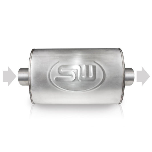 Stainless Works for 2.25in ID CENTER INLET/ 2.25in OD CENTER OUTLET 5inX9in