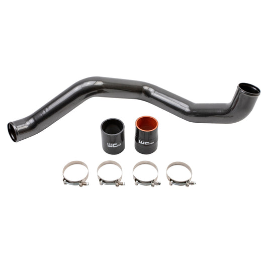 Wehrli Custom Fabrication WCF100365-GB Driver Side 3in Intercooler Pipe Gloss Black for 2020-2026 Chevrolet Silverado / GMC Sierra 2500 HD / 3500 HD L5P Duramax